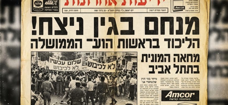 Struggle — Archival Israeli Newspaper Article (1981)