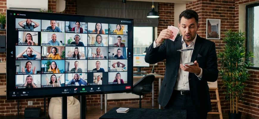 Cagliostro Team Building on Zoom — Magic & Mentalism Show for Companies